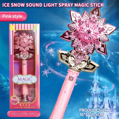 Zdjęcie produktu dla Magiczna różdżka różowa z gwiazdą 2 Magiczne Księżniczki