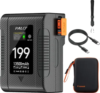 Imagen del producto de Batería V-Mount, capacidad de 13500mAh, con capacidad de carga rápida, modelo BP-199W-C