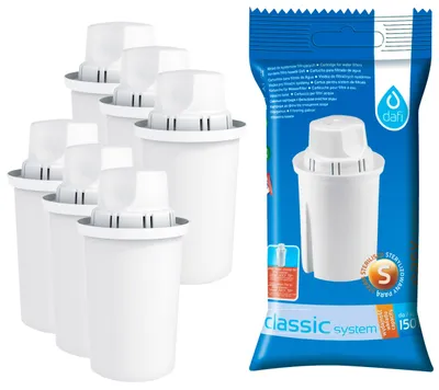 Wasserfilterpatronen 6er-Pack, 150 L, Kunststoff, weiß
