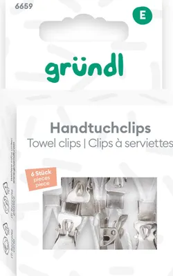 Produktbild von Gründl Handtuchclips 6 Stück