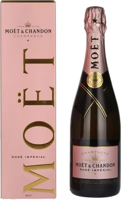 Image de Moët & Chandon Rosé Impérial brut en coffret cadeau | 12 % vol | 0,75 l