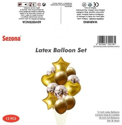 Produktbild von 12 Ballons - Saisonkollektion