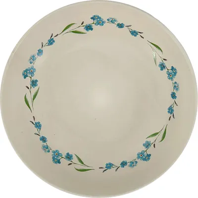 Zdjęcie produktu dla Ceramiczny talerz głęboki Cream Pomněnka ø 22 cm, kremowy/niebieski