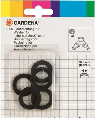 Obrázok produktu pre Gardena 5300-20, Súprava podložiek, Čierna, Kolo, 5 kusov