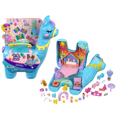 Image de Mattel Polly Pocket Lama Soirée Pyjama Coffret
