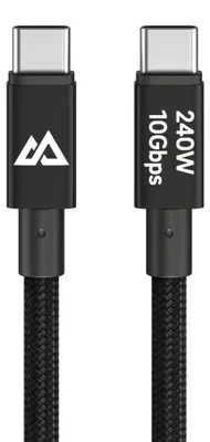 Produktbild von Hama 00201766, 1,2 m, USB C, USB C, USB 3.2 Gen 2 (3.1 Gen 2), 10 Gbit/s, Schwarz