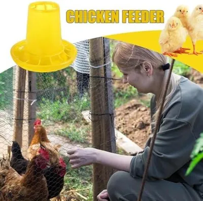 Produktbild von Automatischer Futterspender für Hühner - Futterbehälter für Geflügel und Stallzubehör