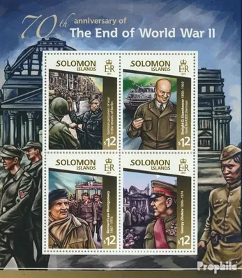 Produktbild von Briefmarken Salomoninseln 2015 Mi 3052-3055 Kleinbogen (kompl. Ausg.) postfrisch Zweiter Weltkrieg