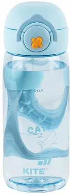 Obrázok produktu pre Školská fľaša na vodu 480 ml, modrá, Kite
