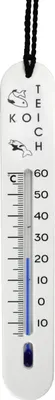 Produktbild von Teichthermometer sinkend mit Schnur Temperatur -15 bis 60°C Analog Teich Fischzucht Wasser Thermometer für Fische wie Koi Forellen Karpfen Koizucht
