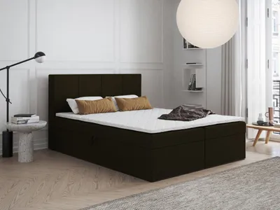 Produktbild von Boxspringbett mit Bettkasten Faro 160x200 cm Polsterbett, Bettgestell, Doppelbett, Stauraum, Schlafzimmer