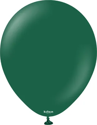 Produktbild von Kalisan Dunkelgrüne Latexballons, dunkelgrün 13 cm, 100 Stk.