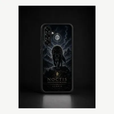 Productafbeelding van Samsung A36 hoesje, telefoonhoesje, beschermhoesje, case met een wolfmotief – LUNØIR ©