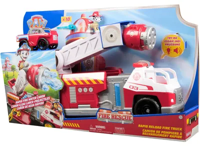 Productafbeelding van Paw Patrol Fire Rescue groot interactief brandweerwagen