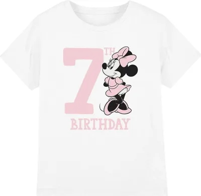 Imagen del producto de Disney - Camiseta para niños - Celebración del 7º cumpleaños - Modelo TV4907 (128) (Blanco)