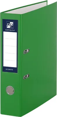 Image de Classeur A4 PP laminé levier 7cm SCONTO vert