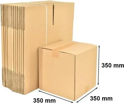 Zdjęcie produktu dla Kartony Klapowe Pudełko Katronowe Do Pakowania 350x350x350mm BC580, 10 szt