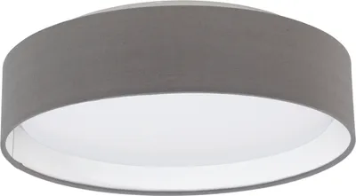 Produktbild von Eglo 31593 Pasteri Deckenleuchte Kunststoff Stahl Weiß Textil anthrazit-braun