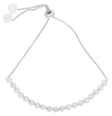 Produktbild von Mabina Armband 925 Silber 533902 mit Zirkonia Herzen