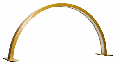 Produktbild von KIK KX2643 Kosmetische LED-Tischlampe ohne Schatten für Maniküre – Bogenform, goldfarben