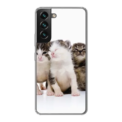 Produktbild von MuchoWow® Handyhülle Schutzhülle Hülle für Samsung Galaxy S22 Katze - Haustiere - Fell - Porträt Silikon Softcase Handy Hülle - Mobiltelefonhülle