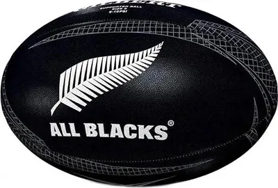 Zdjęcie produktu dla Gilbert All Backs Supporter Rugby Ball Black 5 Black 5