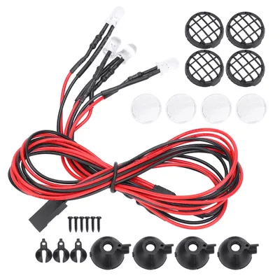 Imagen del producto de Luz LED para control remoto, Luz LED para control remoto con pantalla protectora, Luz LED 1/10, Luz LED 1/10 con pantalla protectora, Luz LED para control remoto compatible con TRX-4/AXIAL, Luz LED para control remoto con pantalla protectora compatible con TRX-4/AXIAL