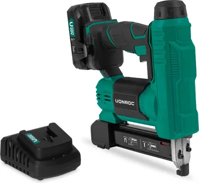 Produktbild von Vonroc Akku Tacker & Nagelpistole - 2in1 Tacker für Holz, 20V Akku Nagler