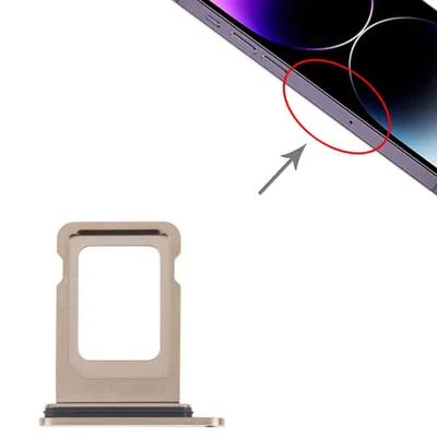 Produktbild von SIM Karten Halter Adapter + Card Tray für Apple iPhone 14 Pro Ersatzteil Gold