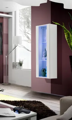 Produktbild von Wandschrank Wohnzimmer Hänge Vitrine Luxus Holz Möbel Designer Modern Möbel
