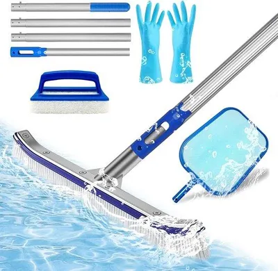 Produktbild von Bodenreinigungssatz für Schwimmbäder - Schwimmbadstaubsauger - Schwimmbad Bodenreiniger - Bodenreinigungssauger - Schwimmbadstaubsauger - Bodensauger - Schwimmbadbodenreinigung - Schwimmbadreinigungsauger
