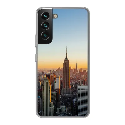 Produktbild von MuchoWow® Handyhülle Schutzhülle Hülle für Samsung Galaxy S22 Plus New York - Skyline - Sonnenuntergang Silikon Softcase Handy Hülle - Schutzabdeckung