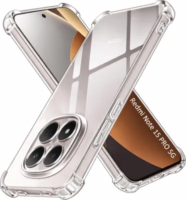 Produktbild von Hülle für Xiaomi Redmi Note 15 PRO 5G - Stoßfeste Transparent Handyhülle Kratzfest Schutzhülle Ultra Dünn Phonillico®
