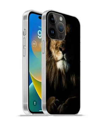 Produktbild von MuchoWow® Handyhülle Schutzhülle Hülle für Apple iPhone 14 Pro Max Löwe - Licht - Porträt Silikon Softcase Handy Hülle - Hardcover