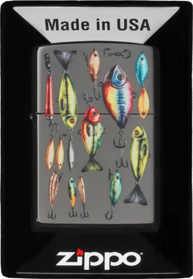 Produktbild von Feuerzeug ZIPPO FISCHING HOOKS DESIGN 60007236