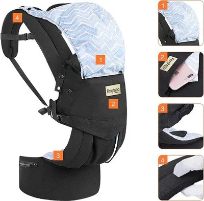 Produktbild von Famanu Babytrage Ergonomische Tragehilfe - für Neugeborene bis Kleinkinder