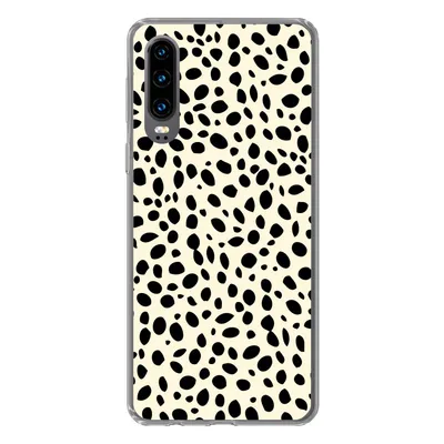 Produktbild von MuchoWow® Handyhülle Schutzhülle Hülle für Huawei P30 Tiermuster - Punkte - Panther Silikon Softcase Handy Hülle - Kartenbesitzer