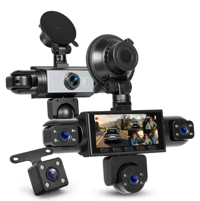 Productafbeelding van 5-kanaals dashcam auto 360°, 1080p, nachtzicht, parkeerbewaking