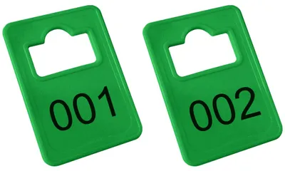 Immagine prodotto di Numeri dell'armadio in plastica CombiCraft Tiffany Green - da 1 a 100
