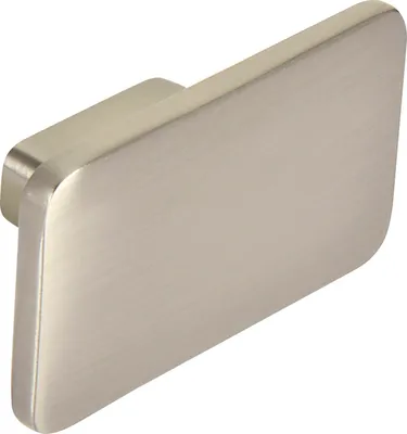 Image de Bouton pour meubles modernes SIRO Zamak - 58 x 33 mm - nickelé satiné