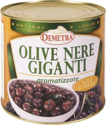 Produktbild von Schwarze Riesenoliven mit Kräutern 2,5 kg - Demetra