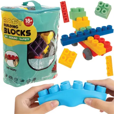 Obrázek produktu pro Gumové bloky - senzorické 80 ks 26575
