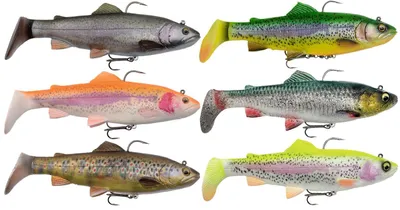 Produktbild von Savage Gear 4D Rattle Trout Gummifisch Forelle - Hechtköder, Farbe:Lemon Trout, Länge / Gewicht:20.5cm - 120g