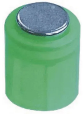 Produktbild von Magnet Zylinder 14x9mm bis 1900g VE=6 Stück kristallgrün