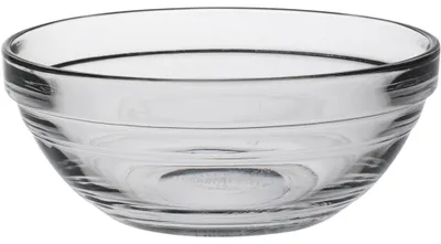 Image de Plat de service en verre Duralex, empilable, 12 cm, transparent, lot de 6