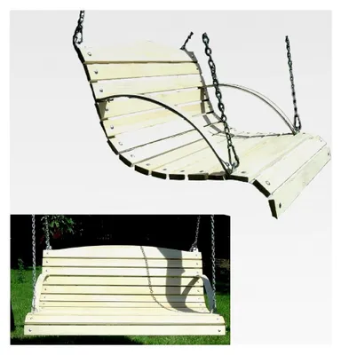 Produktbild von Sitzbank für Gartenschaukel aus Holz, 90 cm