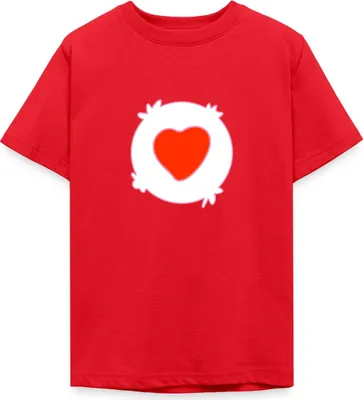 Produktbild von Spreadshirt Bärchi Glücksbär Herz Rot Karneval Teenager T-Shirt, 134/146 (9-11 Jahre), Rot