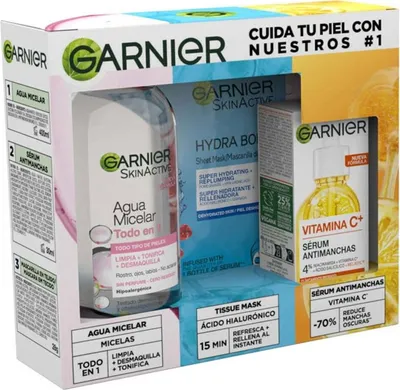 Image de Garnier SkinActive Essentials Micellar 400ml, Serum 30ml, Mask