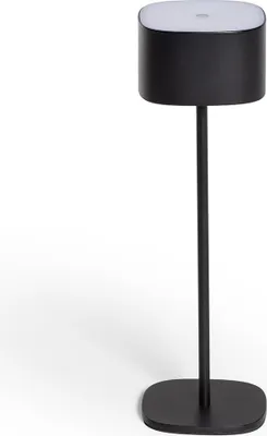 Produktbild von LED Tischlampe Tragbar Aussen mit Batterie USB wiederaufladbar Metall Mounka Square Schwarz