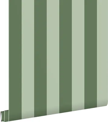 Produktbild von ESTAhome Tapete Streifenmuster Dunkelgrün 50 x 900 cm